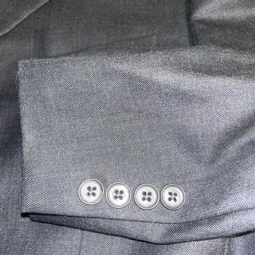 Stafford 100% WOOL RN: 93677 Blazer Men's Size 40 Short Blazer Suit Jacket - Picture 4 of 9